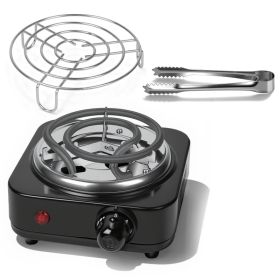 1Pc Electric Charcoal Burner 500W Hookah Charcoal Burner Compact Coal Burner For Hooka Cubes Shisha With Grill And Tongs 5 Temperature Gears Ther (Option: Black) 1Pc Electric Charcoal Burner 500W Hookah Charcoal Burner Compact Coal Burner For Hooka Cubes Shisha With Grill And Tongs 5 Temperature Gears Ther (Option: Black)