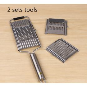 Stainless Steel Grater, Vegetable And Fruit Slicer, Peeler (Option: 2 sets tools) Stainless Steel Grater, Vegetable And Fruit Slicer, Peeler (Option: 2 sets tools)