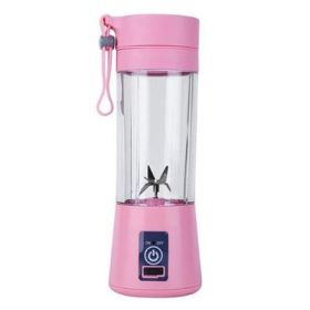 380ML USB Portable Blender Portable Fruit Electric Juicing Cup Kitchen Gadgets (Color: pink) 380ML USB Portable Blender Portable Fruit Electric Juicing Cup Kitchen Gadgets (Color: pink)